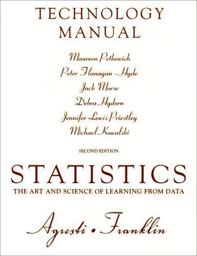 Book Technology Manual for Statistics: The Art and Science of Learning from Data free