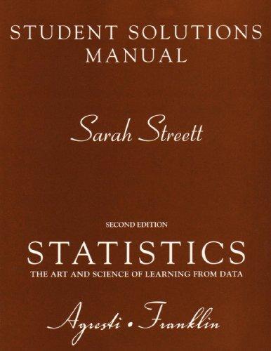Book Student Solutions Manual for Statistics: The Art and Science of Learning from Data free