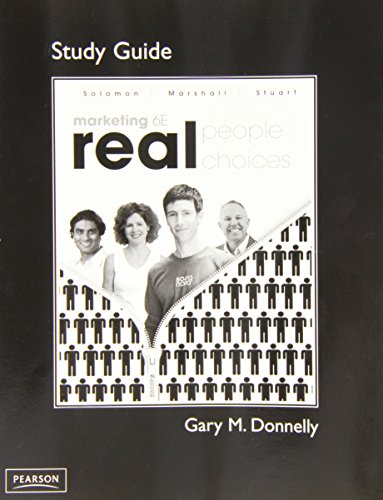 Book Study Guide for Marketing: Real People, Real Choices free