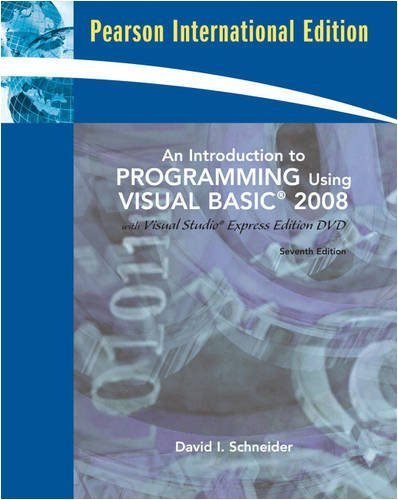 Book An Introduction to Programming using visual basic 2008 free