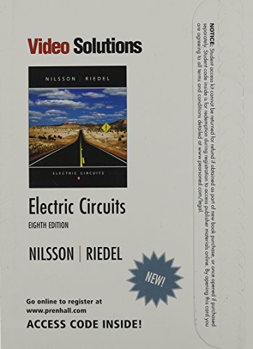 Book Video Solutions Student Access Code Card For Electric Circuits free