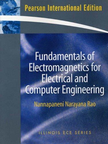 Book Fundamentals Of Electromagnetics For Electrical And Computer Engineering free