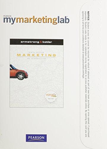 Book MyMarketingLab with Pearson eText -- Access Card -- for Marketing: An Introduction free