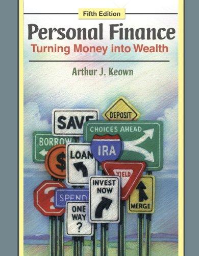 Book Student Workbook for Personal Finance: Turning Money into Wealth free