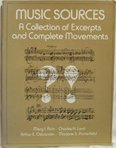 Book Music Sources a Collection Excerpt and Composition Movement free