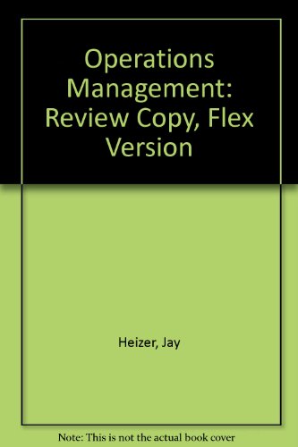 Book Operations Management: Review Copy, Flex Version free