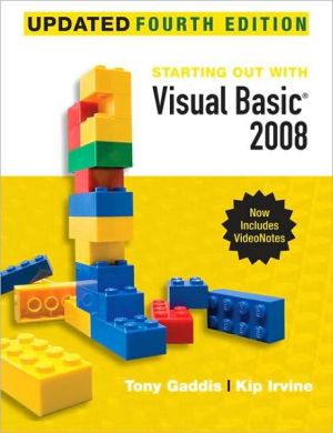 Book Starting Out With Visual Basic 2008 Update free