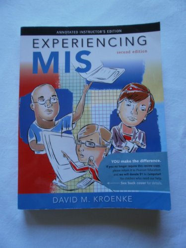 Book Experiencing MIS (Annotated Instructor's Edition) free
