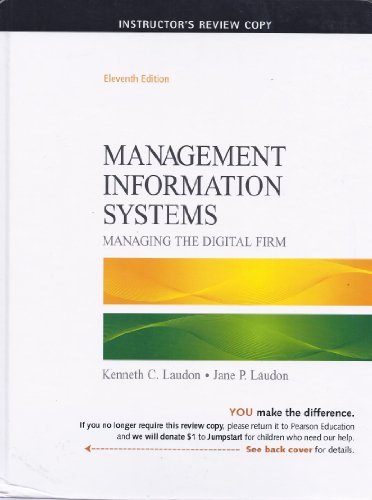 Book Management Information Systems: Managing The Digital Firm free