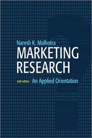 Book Marketing Research: An Applied Orientation free