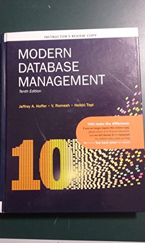 Book modern database managemenet [tenth edition], [instructors review copy] free