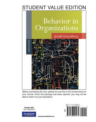Book Behavior in Organizations, Student Value Edition free