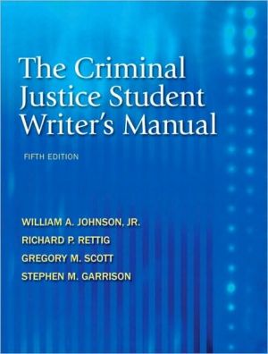 Book The Criminal Justice Student Writer's Manual (5th Edition) free