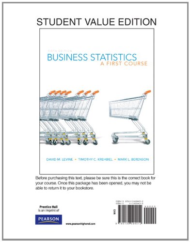 Book Business Statistics: A First Course, Books a la Carte Edition (5th Edition) free