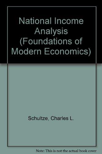 Book National income analysis (Foundations of modern economics series) free
