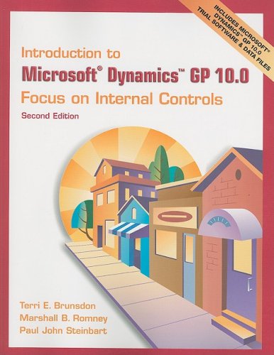 Book Introduction to Microsoft Dynamics GP 10.0: Focus on Internal Controls free