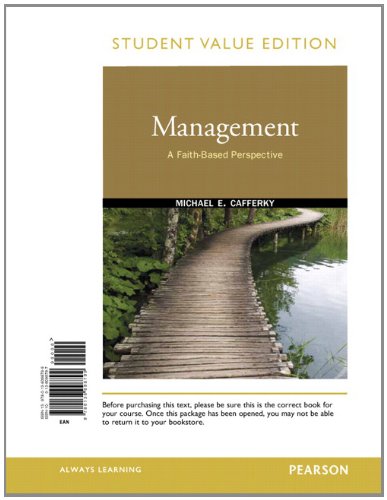 Book Management: A Faith-Based Perspective, Student Value Edition free