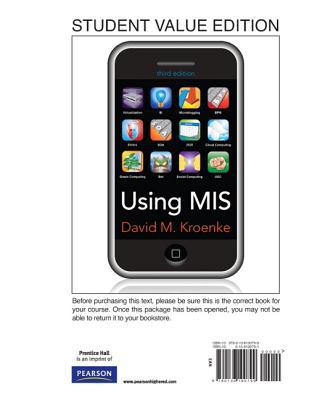 Book Using MIS: Supplement, 3rd Edition free