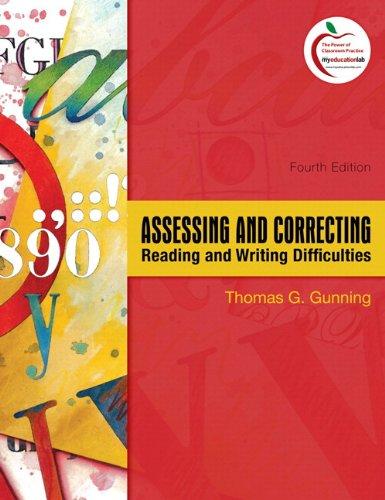 Book Assessing and Correcting: Reading and Writing Difficulties + Myeducationlab free