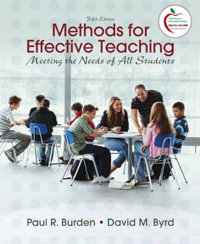 Book Methods for Effective Teaching, Meeting the Needs of All Students + Myeducationlab free