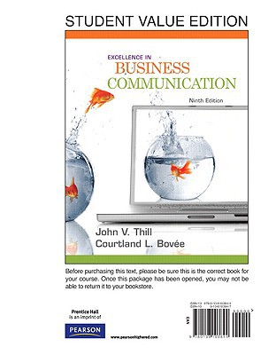 Book Excellence in Business Communication: Student Value Edition free