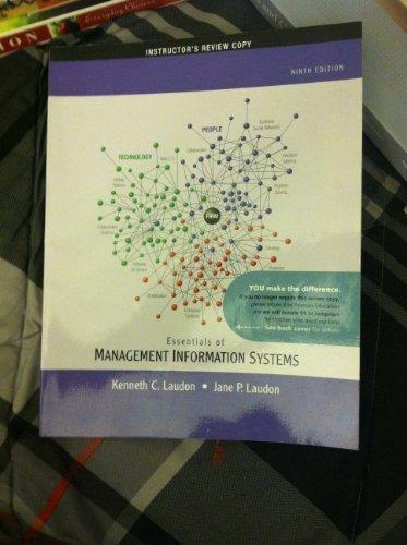 Book Essentials Of Management Information Systems: Instructor's Review Copy free