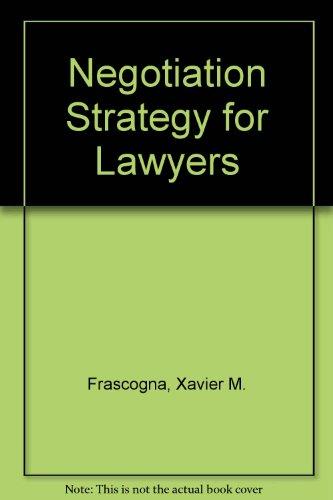 Book Negotiation Strategy For Lawyers free