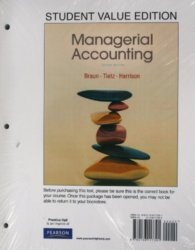 Book Managerial Accounting: Student Value Edition free