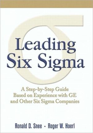 Book Leading Six Sigma: A Step-by-Step Guide Based on Experience with GE and Other Six Sigma Companies (paperback) free