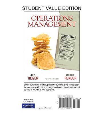 Book Operations Management, Student Value Edition (10th Edition) free