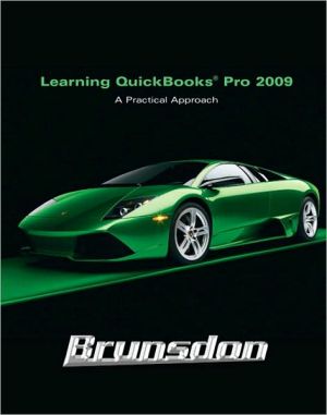 Book Learning Quickbooks Pro 2009: A Practical Approach free