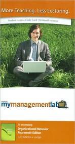 Book Mymanagementlab + Pearson Etext Student Access Code Card: Organizational Behavior free