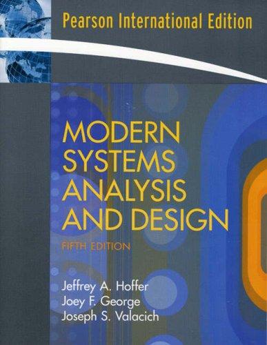 Book Modern Systems Analysis And Design (5th International Edition) free