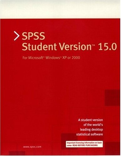 Book SPSS Student Version 15.0 for Microsoft Windows XP or 2000 free