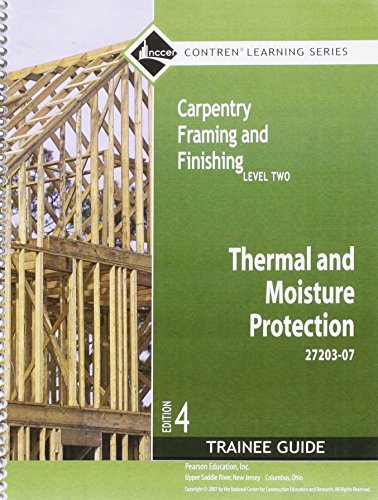 Book Thermal And Moisture Protection: 27203-07, Trainee Guide free