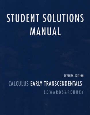 Book Student Solutions Manual for Calculus: Early Transcendentals free