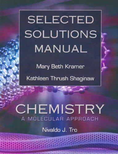 Book Selected Solutions Manual for Chemistry: A Molecular Approach free