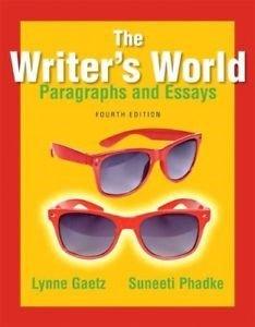 Book THE WRITER'S WORLD, SECOND EDITION (Annotated Instructor's Edition) free