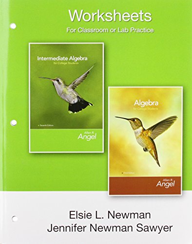 Book Intermediate Algebra for College Students Worksheets for Classroom or Lab Practice free
