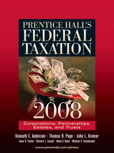Book Prentice Hall's Federal Taxation 2008: Corporations, Partnerships, Estates and Trusts (21st Edition) free