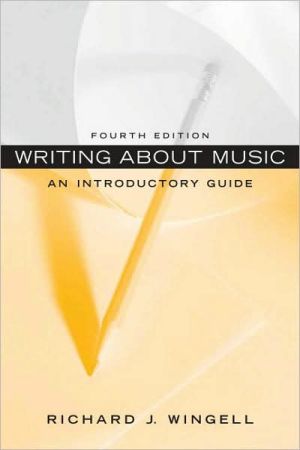Book Writing About Music: An Introductory Guide free
