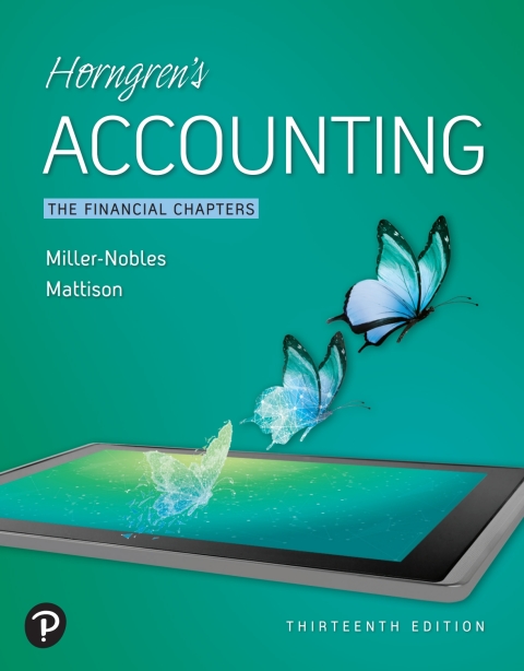Book Horngren's Accounting, The Financial Chapters free