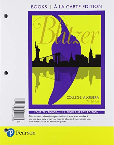 Book College Algebra, Loose-Leaf Edition Plus MyLab Math with Pearson eText -- 18 Week Access Card Package free