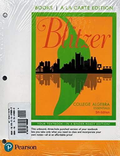 Book College Algebra Essentials + Mlm Code 9780136172567 free