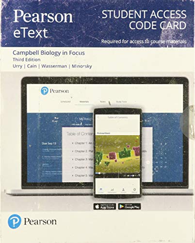 Book Pearson eText Campbell Biology in Focus -- Access Card free