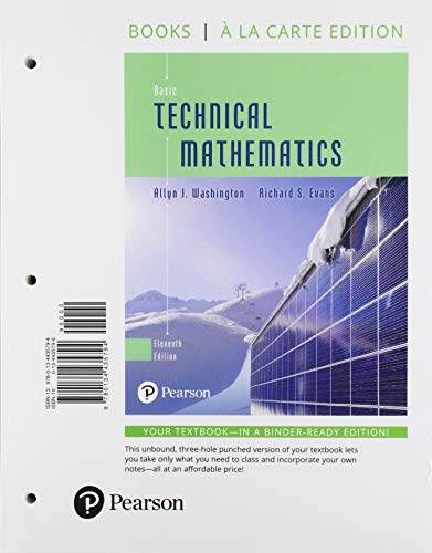 Book Basic Technical Mathematics, Loose-Leaf Edition Plus MyLab Math with Pearson eText - 18-Week Access Card Package free
