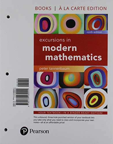 Book Excursions in Mathematics, Loose-Leaf Edition Plus MyLab Math with Pearson eText -- 18 Week Access Card Package free