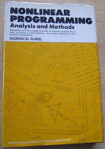 Book Nonlinear Programming: Analysis and Methods free