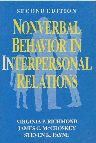 Book Nonverbal Behavior In Interpersonal Relations free