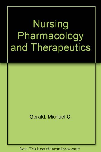 Book Nursing Pharmacology and Therapeutics free